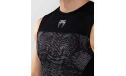 Venum G-Fit Scales Sleeveless Rashguard - Black/ Charcoal Grey