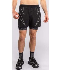 Treniņu šorti Venum Midnight Fury, melni/pelēki/sudraba