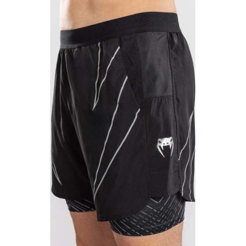 Treniņu šorti Venum Midnight Fury, melni/pelēki/sudraba
