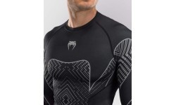 Venum Midnight Fury rashguard krekls ar garām piedurknēm – melns/pelēks/sudraba