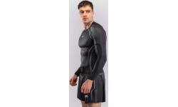 Krekls Venum Stealth Rashguard ar garām piedurknēm, melns/balts