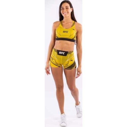 UFC Venum Authentic Fight Night Women's Vale Tudo Shorts - Short Fit - Yellow