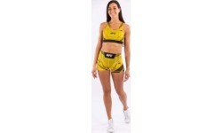 UFC Venum Authentic Fight Night Women's Vale Tudo Shorts - Short Fit - Yellow