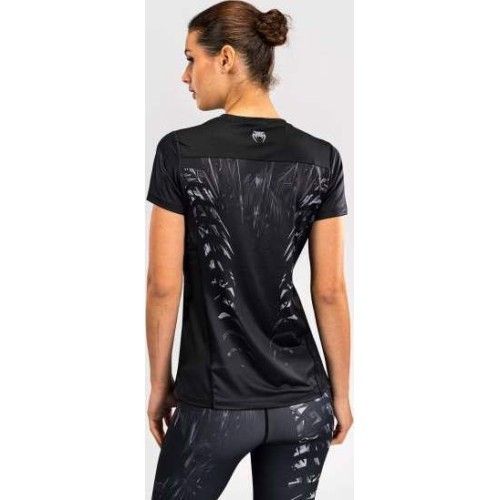 Venum Tiger Women's Dry Tech T-Shirt - Black/Silver