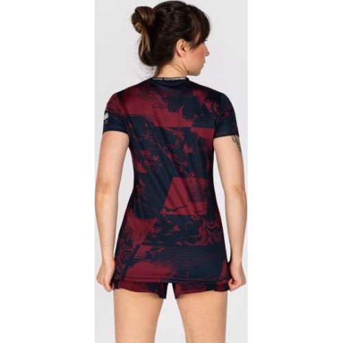 Women’s UFC Zenith by Venum Burgundy Authentic Fight Week Performance Short Sleeve T-Shirt