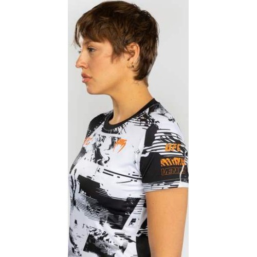 Women’s UFC Zenith by Venum White Authentic Fight Week Performance Short Sleeve T-Shirt