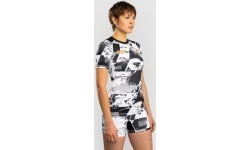 Women’s UFC Zenith by Venum White Authentic Fight Week Performance Short Sleeve Rashguard
