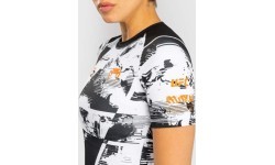 Women’s UFC Zenith by Venum White Authentic Fight Week Performance Short Sleeve Rashguard