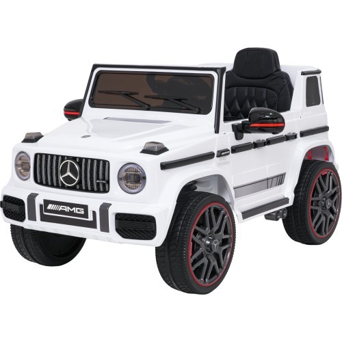 Elektromobilis Mercedes G63 AMG LIFT, balts