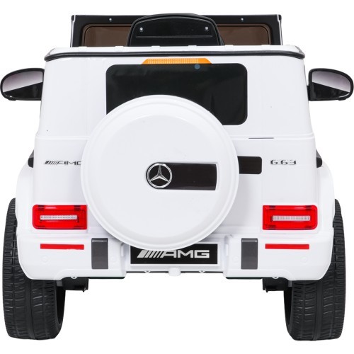 Elektromobilis Mercedes G63 AMG LIFT, balts