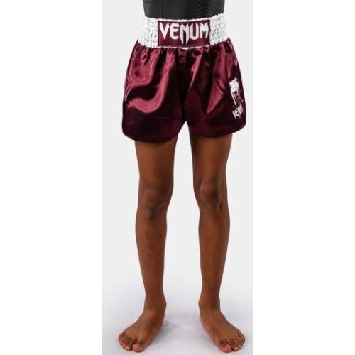 Детские шорты Muay Thai Venum Classic - бордовый