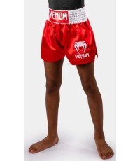 Bērnu muay thai šorti Venum Classic, ugunssarkani