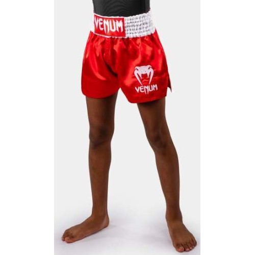 Bērnu muay thai šorti Venum Classic, ugunssarkani