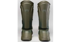 Venum Stealth Shin Guards - Khaki/Dark Green