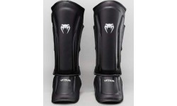 Venum Stealth Shin Guards - Black/White
