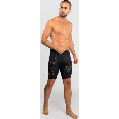 Venum Serpenti Vale Tudo Shorts - Black/Silver/Gold