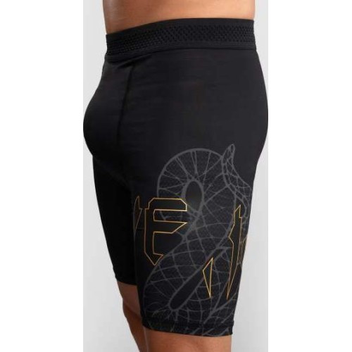 Venum Serpenti Vale Tudo Shorts - Black/Silver/Gold