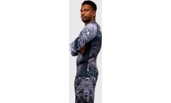 Venum Wolf Atak Long Sleeve Rashguard - Black/Grey