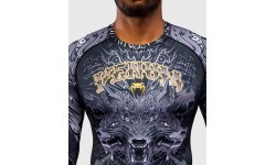 Venum Wolf Atak rashguard krekls ar garām piedurknēm – melns/pelēks
