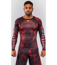 Venum 20th Anniversary Long Sleeve Rashguard - Black/Red