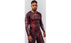 Venum 20th Anniversary Long Sleeve Rashguard - Black/Red