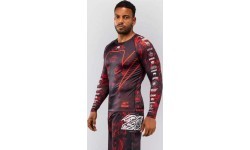Venum 20th Anniversary Long Sleeve Rashguard - Black/Red