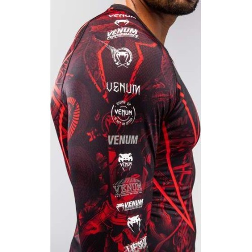 Venum 20th Anniversary Long Sleeve Rashguard - Black/Red