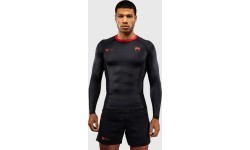 Рашгард с длинным рукавом Venum x Roger Gracie Signature - Black/Red