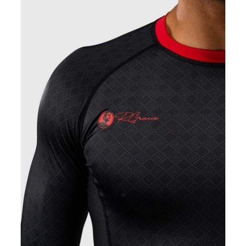 Рашгард с длинным рукавом Venum x Roger Gracie Signature - Black/Red
