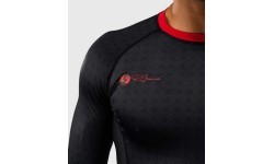 Venum x Roger Gracie Signature Long Sleeve Rashguard - Black/Red