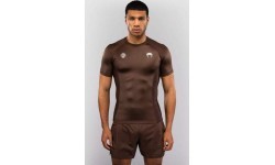 Venum x Roger Gracie Academy rashguard ar īsām piedurknēm - tumši brūns
