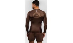 Venum x Roger Gracie Academy rashguard ar garām piedurknēm – tumši brūns