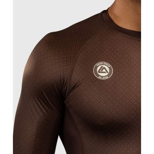Venum x Roger Gracie Academy Long Sleeve Rashguard - Dark Brown