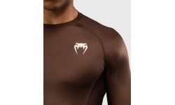 Venum x Roger Gracie Academy rashguard ar garām piedurknēm – tumši brūns