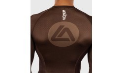 Рашгард с длинным рукавом Venum x Roger Gracie Academy – тёмно-коричневый