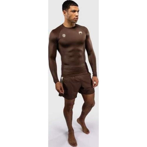 Venum x Roger Gracie Academy Long Sleeve Rashguard - Dark Brown