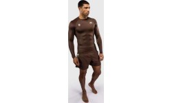 Venum x Roger Gracie Academy rashguard ar garām piedurknēm – tumši brūns