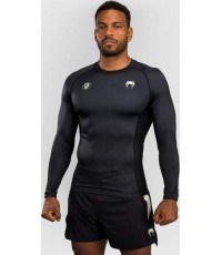 Venum x Roger Gracie Academy rashguard ar garām piedurknēm, melns