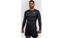 Venum x Roger Gracie Academy rashguard ar garām piedurknēm, melns