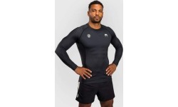 Venum x Roger Gracie Academy rashguard ar garām piedurknēm, melns
