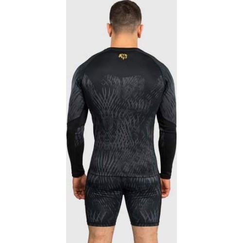Kompresijas krekls Venum x Chimaev Rashguard – melns/pelēks