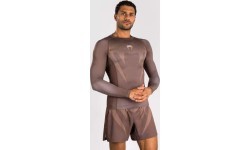 Venum No Gi Rashguards - Chocolate Brown
