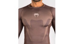 Venum No Gi Rashguards - Chocolate Brown