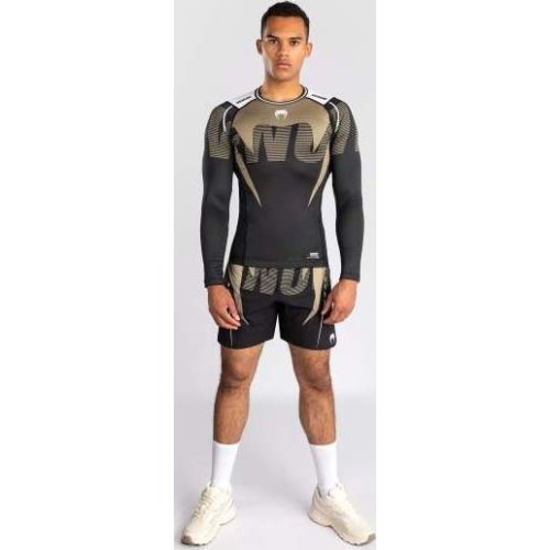 Venum Adrenaline garroku rashguard - melns/smilšu
