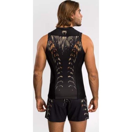 Venum Tiger vīriešu bezpiedurkņu rashguard krekls - melns/neona oranžs