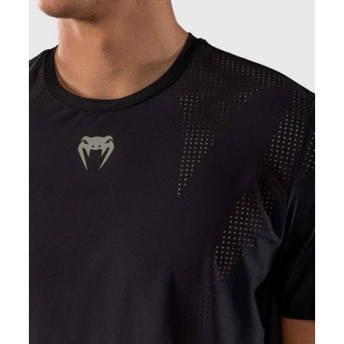 Venum Lazer Dry Tech T-Shirt - Black/Grey