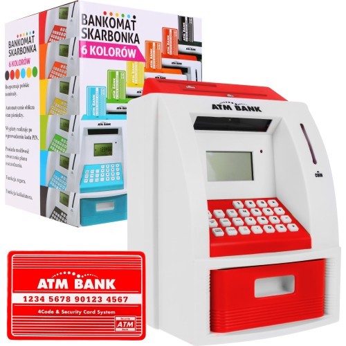 Rotaļu bankomāts, sarkans