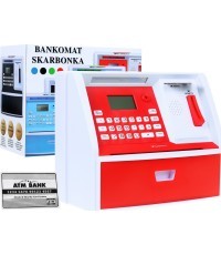 Bankomāta krājkasīte ar poļu naudu