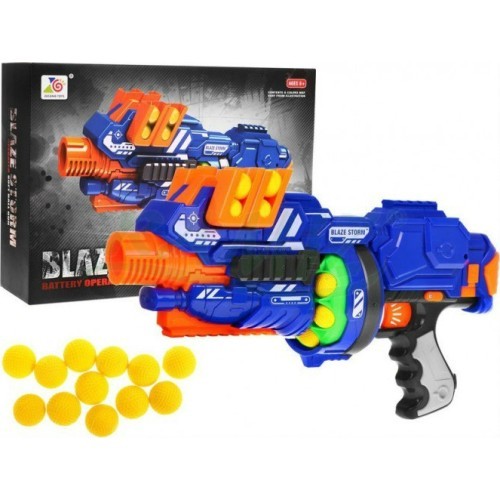 Игрушечный пистолет Blaze Storm, синий, 12 пуль