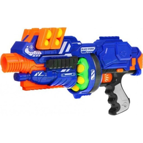 Игрушечный пистолет Blaze Storm, синий, 12 пуль